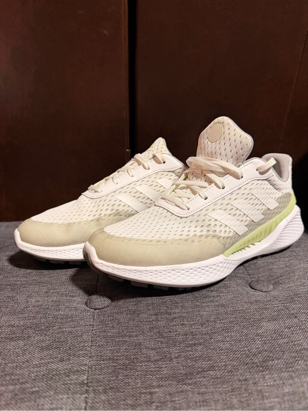 Adidas Summervent Spikeless Golf Shoes White Lime Womens Size 9.5 - Picture 3 of 7